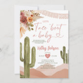 タコでサボテン砂漠の南ベビーを見よう 招待状 (正面)