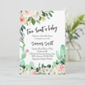 タコでベビーの赤ちゃんシャワー 招待状 (スタンド正面)