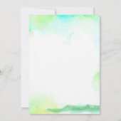 タコでベビーフィエスタテーマジェンダーの公開を見よう 招待状 (裏面)