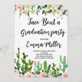 タコで卒業フィエスタパーティー 招待状 (正面/裏面)