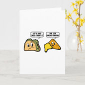 タコで取り組もう。いやナチョンの友達だ。 カード (黄色い花)