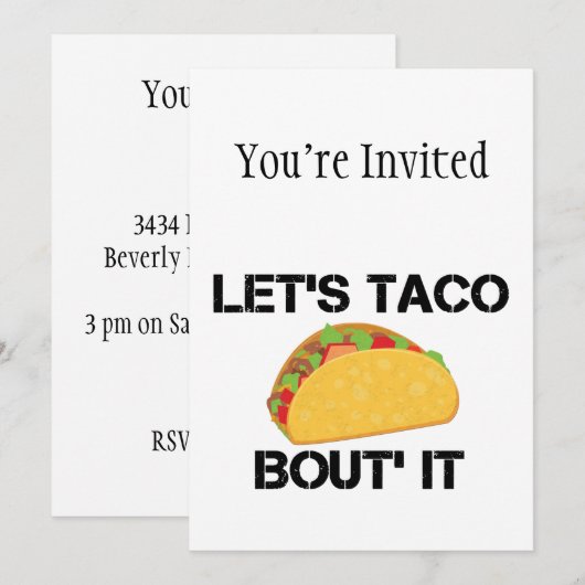 タコで取り組もう 招待状 (正面/裏面)