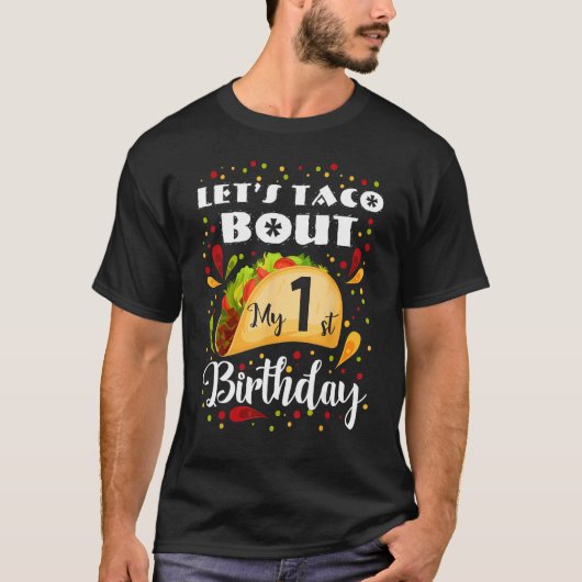 タコで1歳の誕生日マッチング Tシャツ (正面)