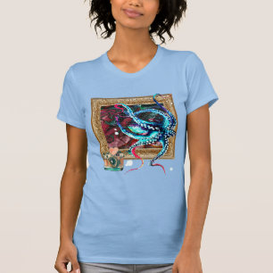 タコとカメラとダークマップ Tシャツ