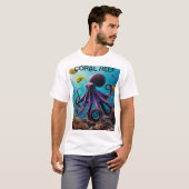 タコとコーラルリーフ調和» Tシャツ (正面フル)