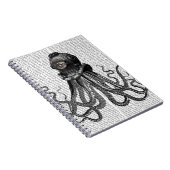 タコとダイビングヘルメット ノートブック (右側)