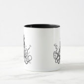 タコとダイビングヘルメット マグカップ (中央)