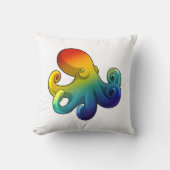 タコと虹 クッション (正面)