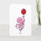 タコと風船 カード (裏面)