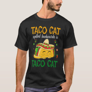 タコとCのタコキャットは後ろ向きに綴るとTacocat Tシャツ