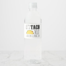 タコについてバースデーパーティー ペットボトルラベル