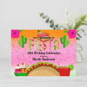 タコについてパーティだ タコス マーガリータ 誕生日パーティー 招待状 (スタンド正面)