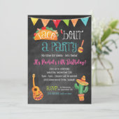 タコについてパーティーの黒板招待状 招待状 (スタンド正面)