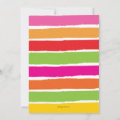 タコについてパーティーの黒板招待状 招待状 (裏面)