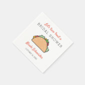 タコについてブライダルシャワーフェスティバルパーティーをしよう スタンダードカクテルナプキン (角)