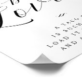 タコについてラブタコバーの結婚式看板 ポスター (角)