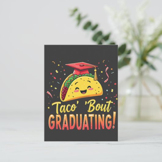 タコについて卒業する 卒業の日 シンコ・デ・マヨ インビテーションポストカード (スタンド正面)