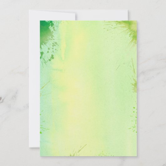 タコについて愛のカップルシャワー招待状サボテン 招待状 (裏面)