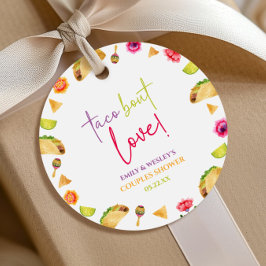 タコについて愛を語ろう！フィエスタ結婚式 カップル シャワー フェイバータグ