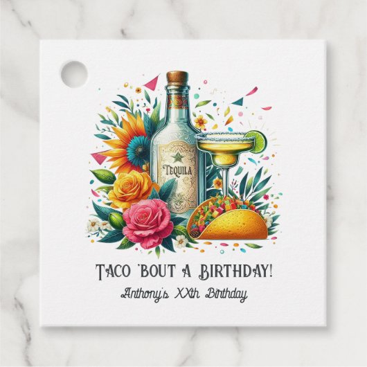 「タコについて誕生日!」フィエスタ フェイバータグ (正面)