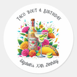 「タコについて誕生日」フィエスタ ラウンドシール