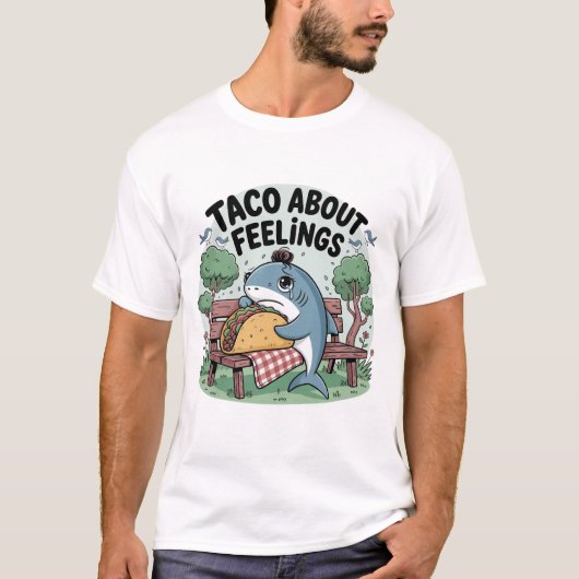 タコについて語ろうシャークの気分 Tシャツ (正面)