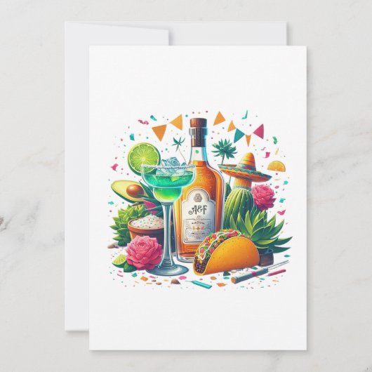 タコについて語ろう！楽しいフィエスタのリハーサルディナー 招待状 (裏面)