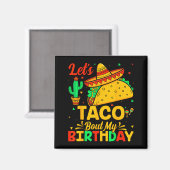 タコについて語ろう 誕生日 メキシコ料理 シンコデマヨ マグネット (正面/裏面)