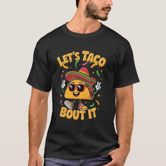 タコについて語ろう 面白いメキシコのソンブレロ フィエスタ G Tシャツ (正面)
