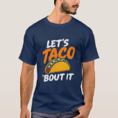 タコについて語ろう Funny Pun Tシャツ (正面)