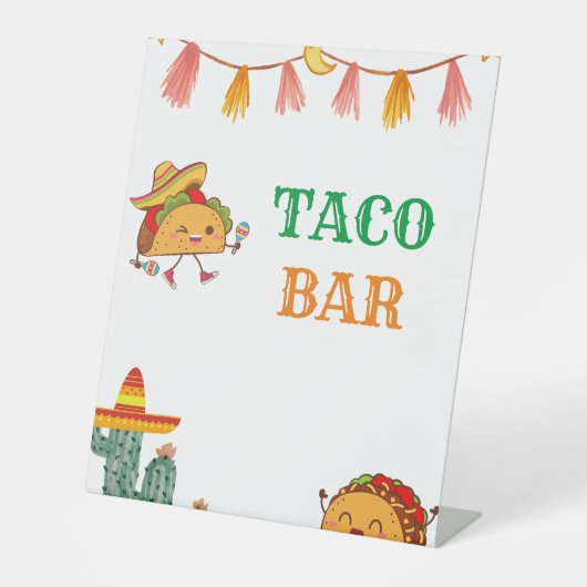 タコについて赤ちゃん タコバー ベイビーシャワー テーブルサイン (正面)