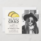 タコについてGRAD写真ドライブバイ卒業パーティー 招待状 (正面)