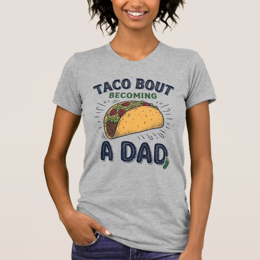 タコになったパパの妊娠発表はおもしろい Tシャツ (正面)