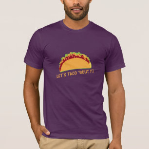 タコにタコスローガンおもしろいを！ Tシャツ