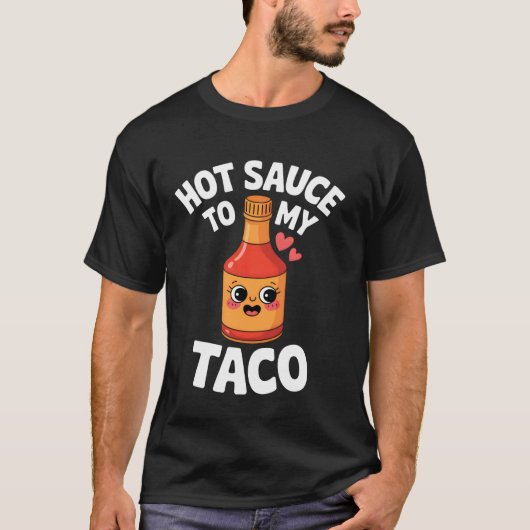 タコにホットソース Tシャツ (正面)