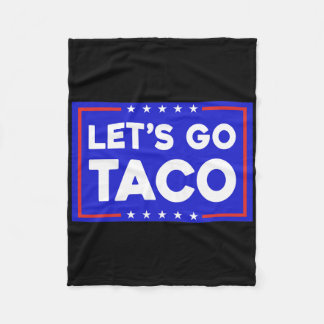 タコに行こう 面白い T.a.c.o タコに行こう フリースブランケット
