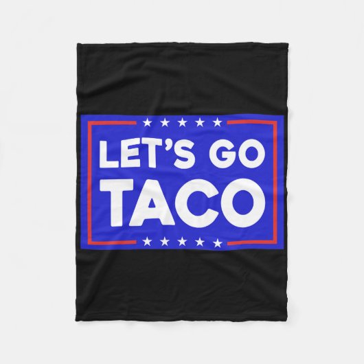 タコに行こう 面白い T.a.c.o タコに行こう フリースブランケット (正面)