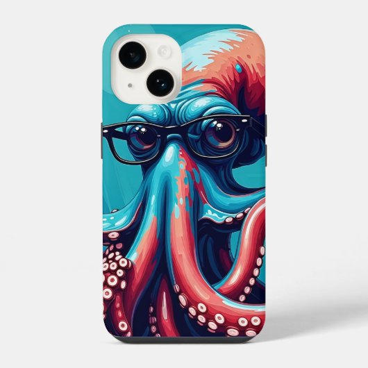 タコのように賢い iPhoneケース (裏面)