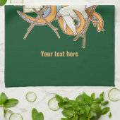 タコのアイロン掛け、雑用に圧倒される。 キッチンタオル (折り畳み)