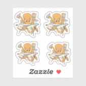 タコのアイロン掛け、雑用に圧倒される。 シール (シート)