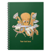 タコのアイロン掛け、雑用に圧倒される。 ノートブック (正面)