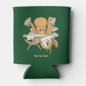 タコのアイロン掛け、雑用に圧倒される。 缶クーラー (正面)