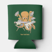 タコのアイロン掛け、雑用に圧倒される。 缶クーラー (裏面)