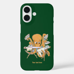 タコのアイロン掛け、雑用に圧倒される。 iPhone 16ケース