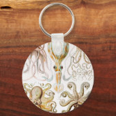 タコのイカ,ガモチョニアby Ernst Haeckel キーホルダー (正面)