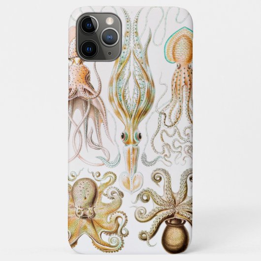 タコのイカ，ガモチョニアby Ernst Haeckel Case-Mate iPhoneケース (裏面)