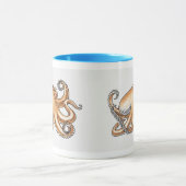 タコのイラストレーション マグカップ (中央)