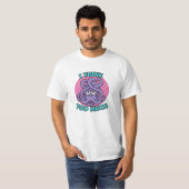 タコのイラスト: 考えすぎる私たち Tシャツ (正面フル)