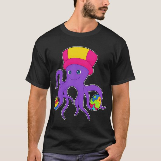 タコのイースターエッグ Tシャツ (正面)