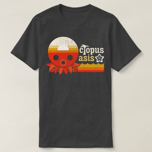 タコのオアシス Tシャツ (デザイン正面)